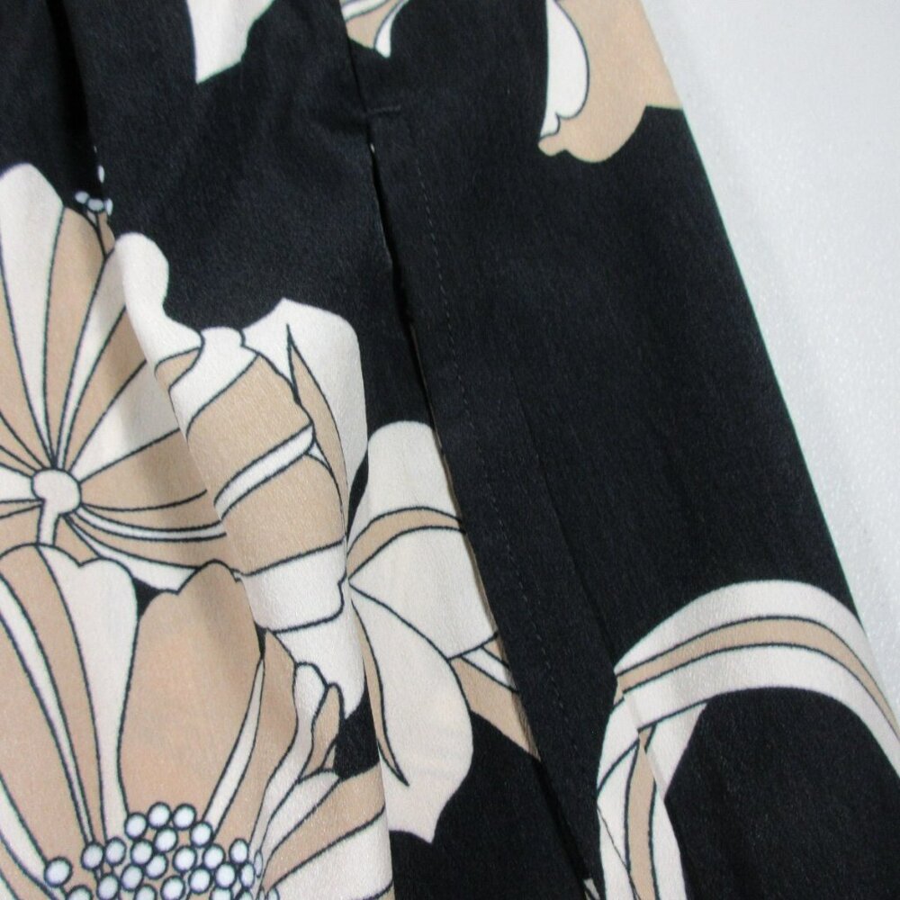 Soft Surroundings womens black beige Yara wide leg Hawaiian pants 1Xx30 NWT - Picture 9 of 11